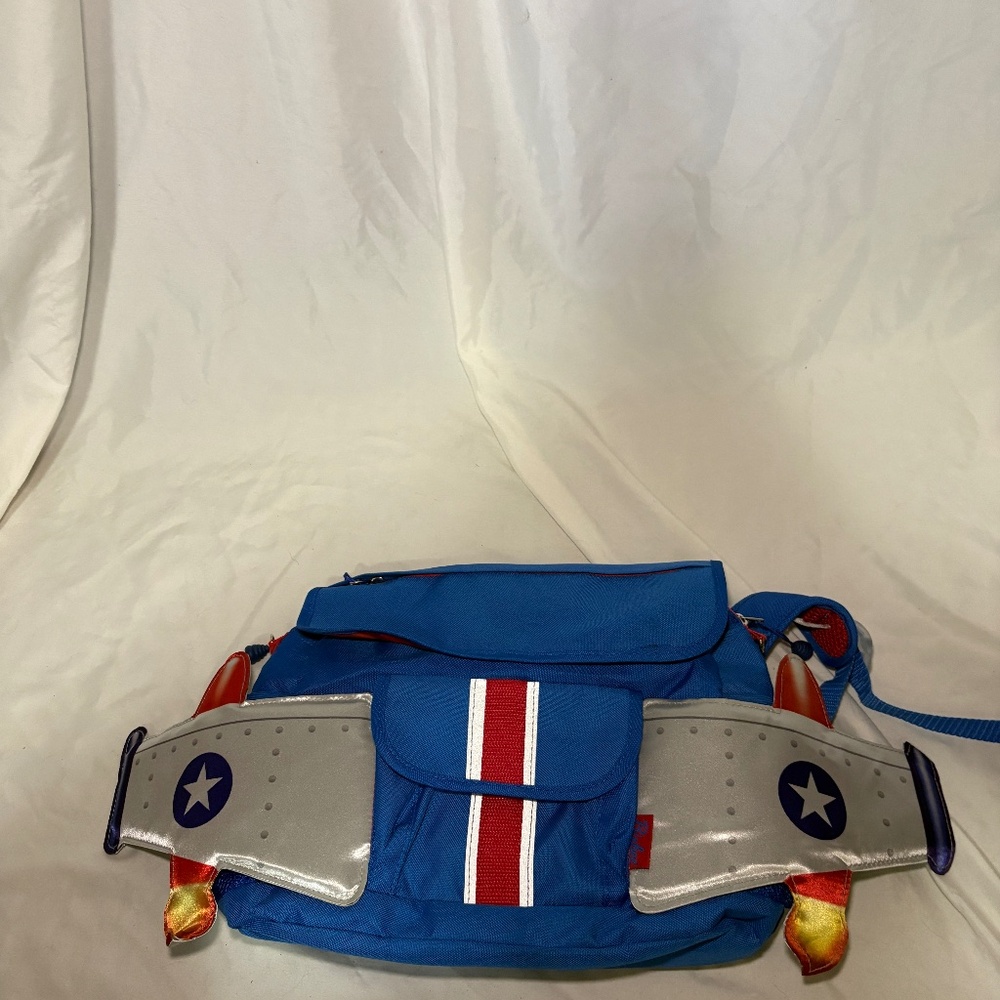 Bixbee Kids Rocket Flyer Backpack Blue Jetpack Back to School NWOT Toy Story